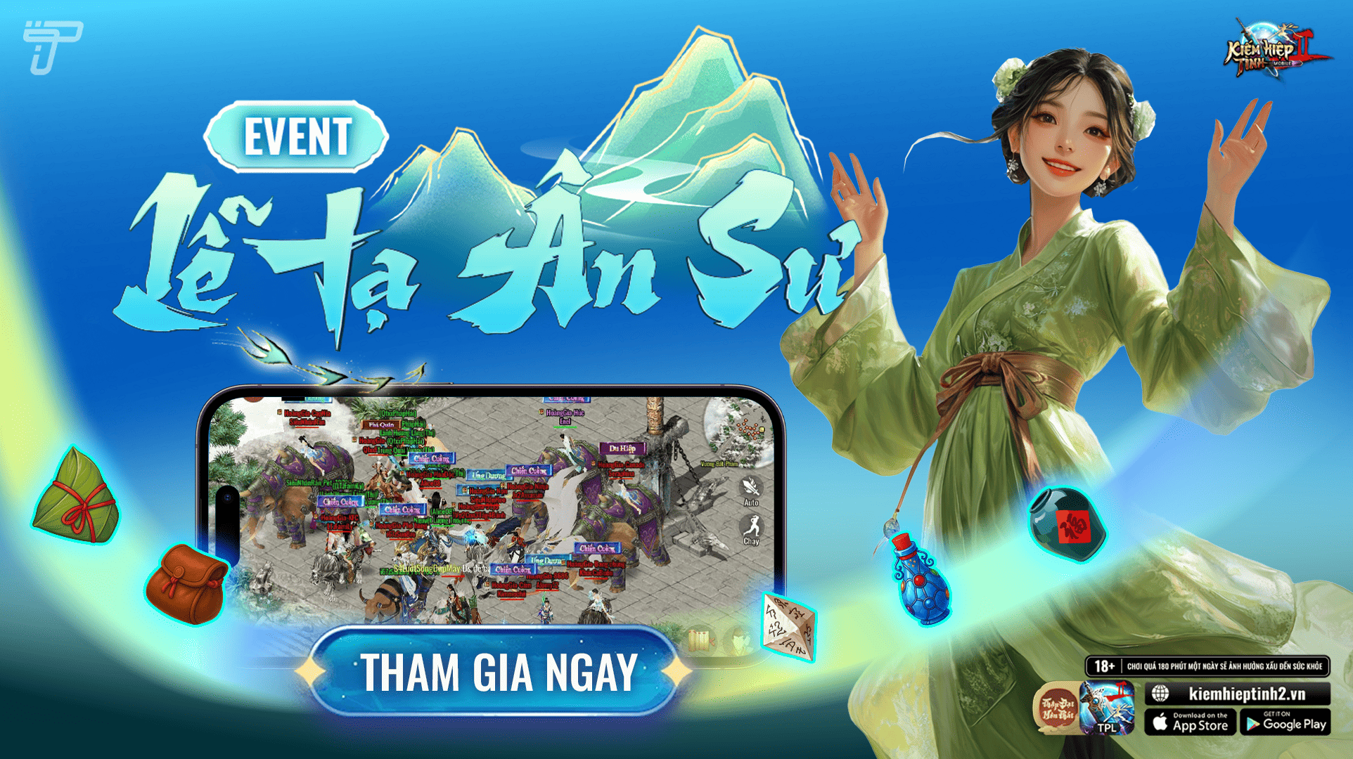 [Máy Chủ S5] Lễ Tạ Ân Sư - Ân Sư Nghĩa Trò  | Kiếm Hiệp Tình 2 Mobile 10 Phái