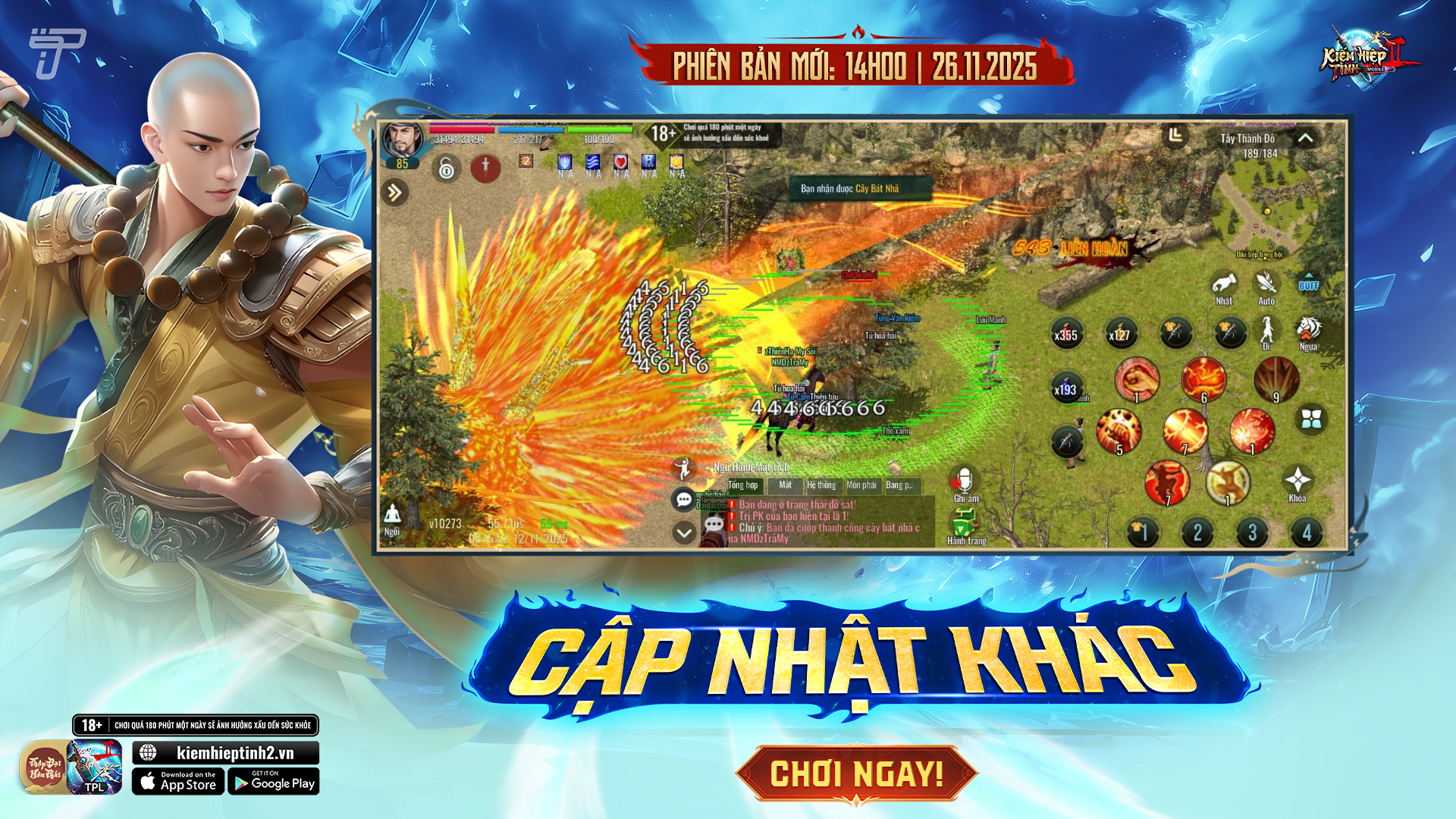 Phiên Bản Mới: Cập Nhật Khác | Kiếm Hiệp Tình Phiên Bản 10 Phái