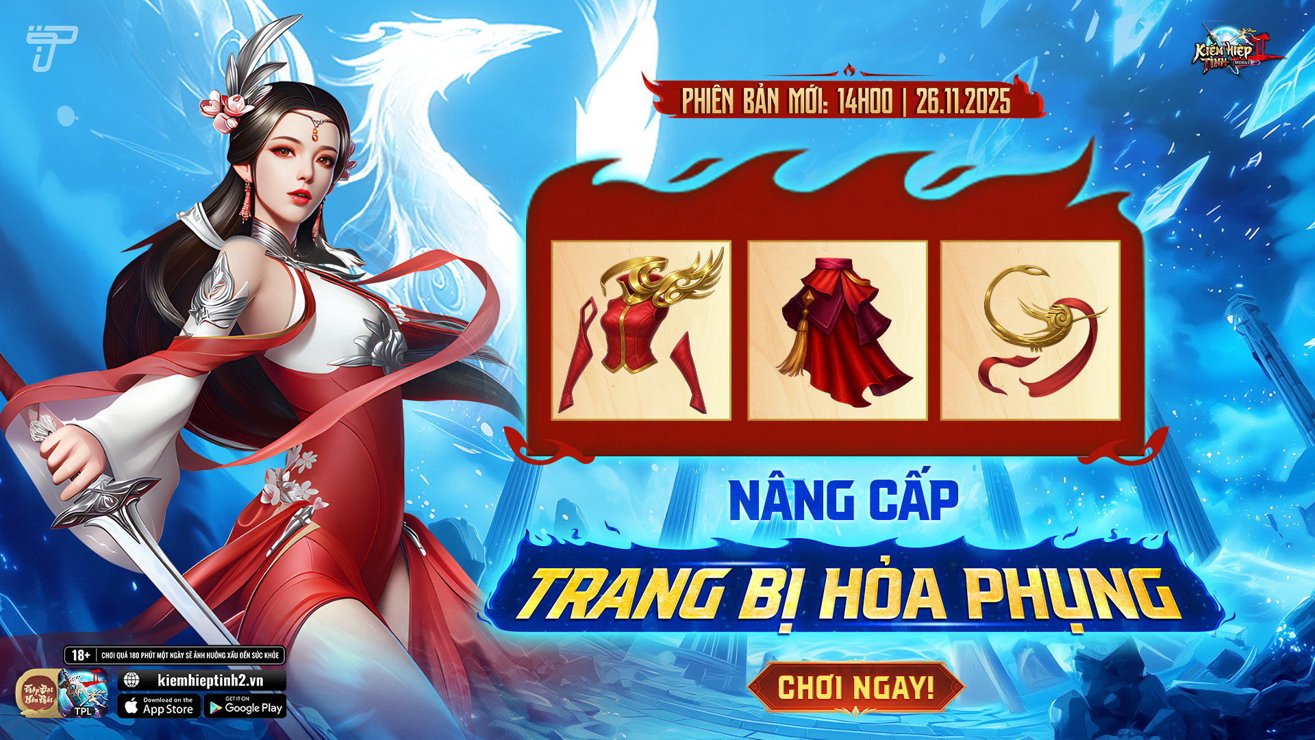 Nâng Cấp Trang Bị Hỏa Phụng | Kiếm Hiệp Tình 2 Mobile Phiên Bản 10 Phái