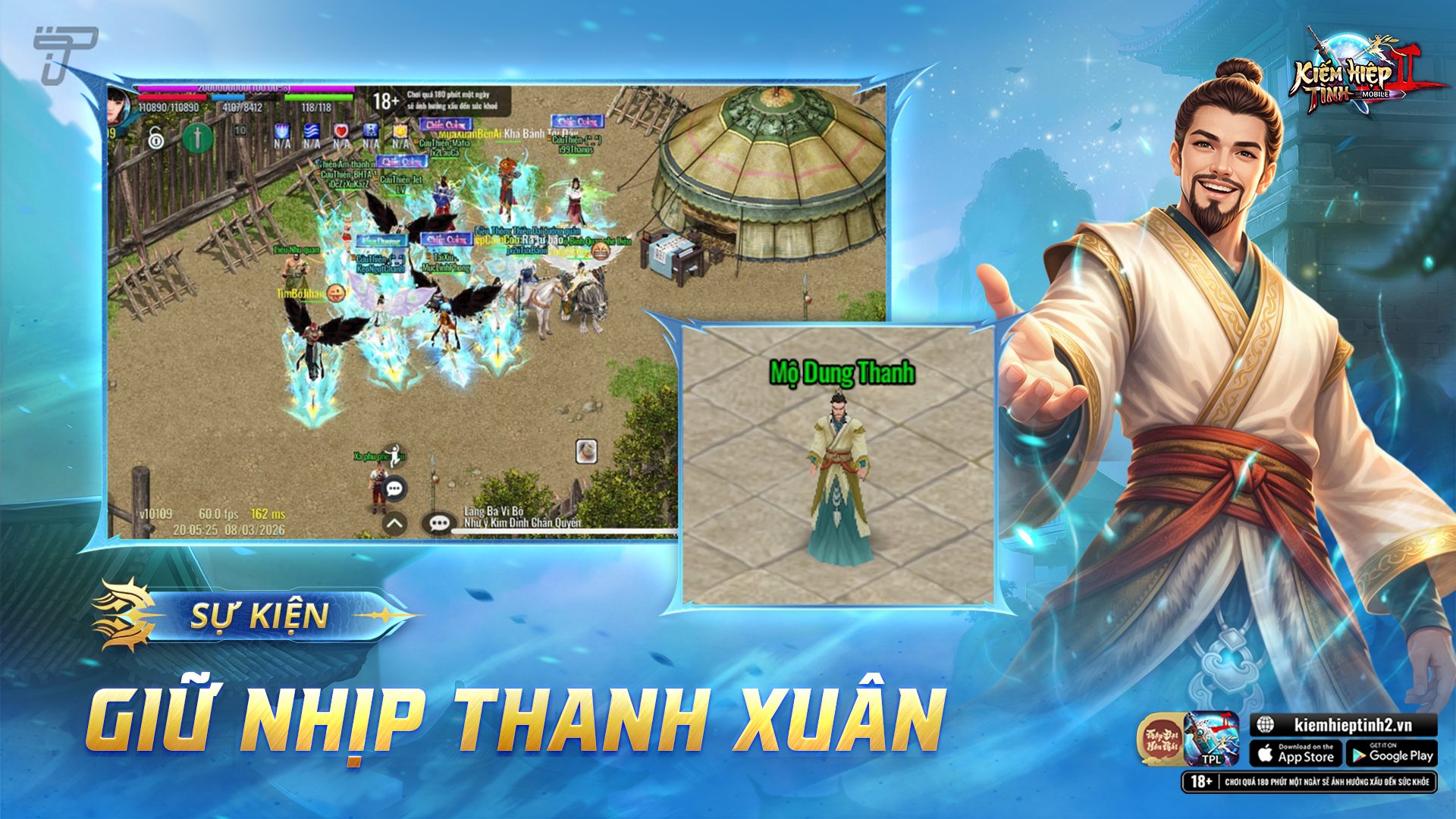 SỰ KIỆN: GIỮ NHỊP THANH XUÂN - ONLINE NHẬN THƯỞNG | Kiếm Hiệp Tình 2 Mobile 10 Phái