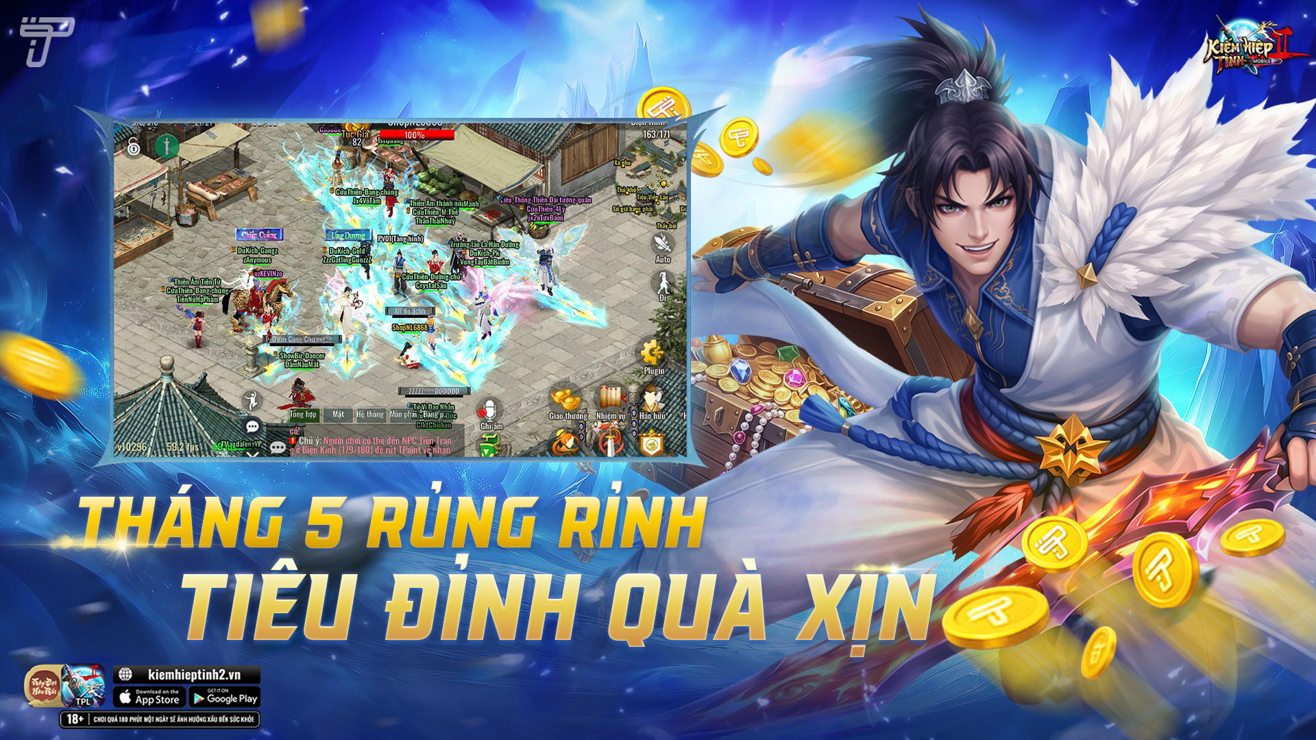 Phúc lợi Tiêu Phí tháng 5/2026 | Kiếm Hiệp Tình 2 Mobile Phiên bản 10 phái