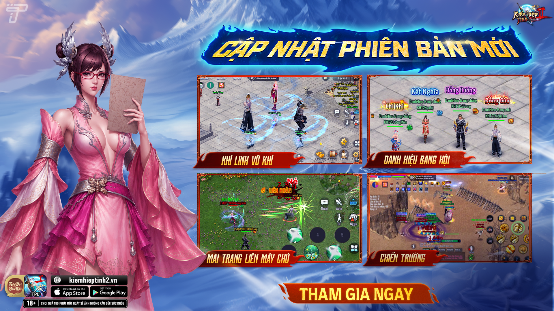CẬP NHẬT PHIÊN BẢN MỚI THÁNG 6 | Kiếm Hiệp Tình 2 Mobile - Phiên bản 10 phái