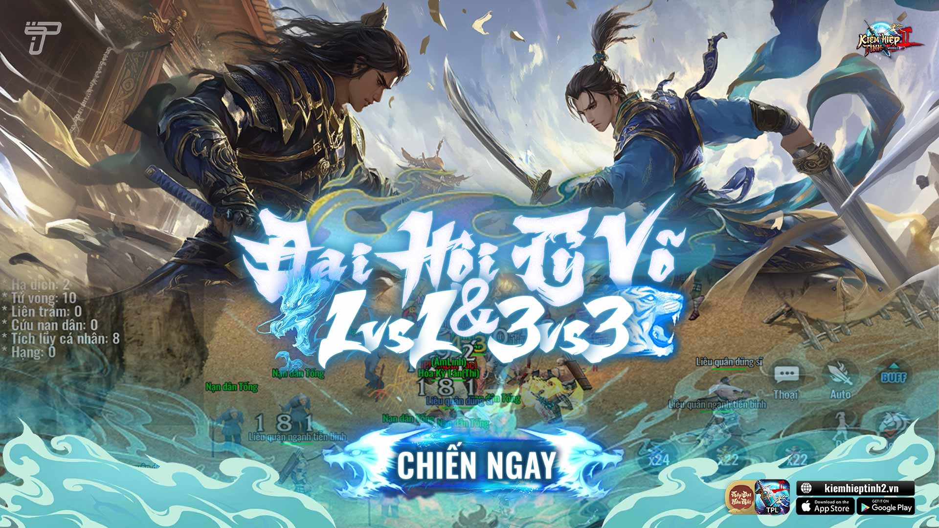 [Liên Máy Chủ] Đại Hội Tỷ Võ 3 vs 3 | Kiếm Hiệp Tình 2 Mobile