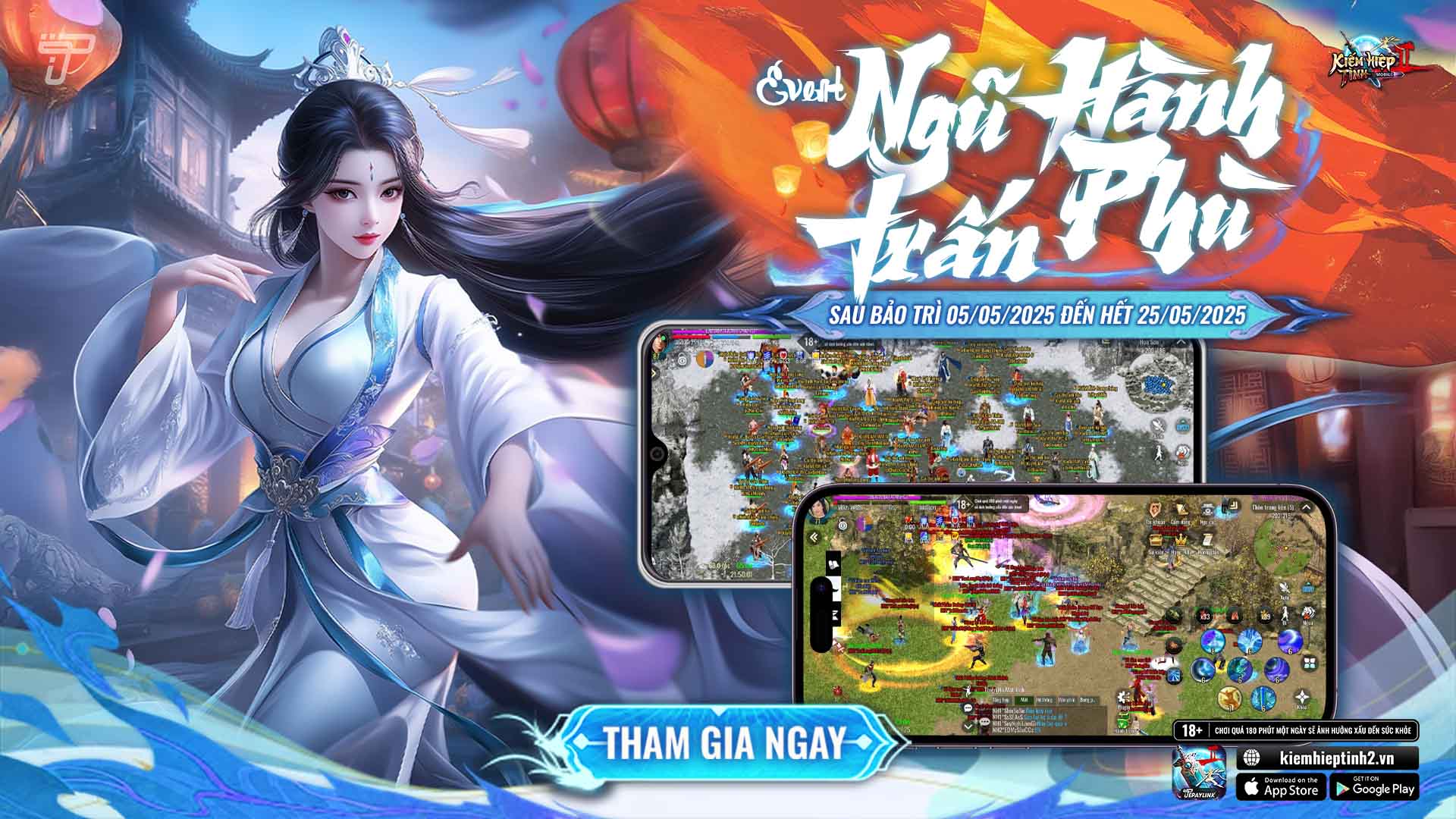 [CHUNG] Giới thiệu Sự kiện Ngũ Hành Trấn Phù | Kiếm Hiệp Tình 2 Mobile 10 phái
