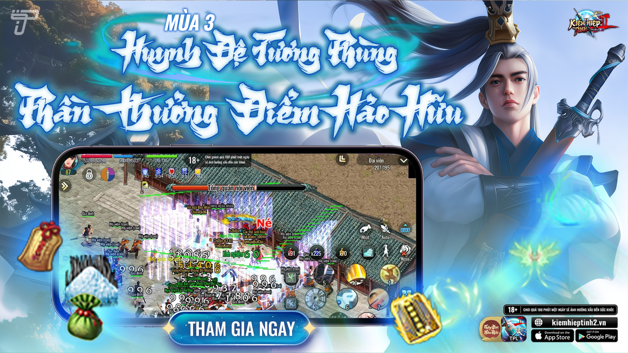 [HĐTP3] Phần Thưởng Điểm Hảo Hữu - Người mời | Kiếm Hiệp Tình 2 Mobile - Bản 10 phái