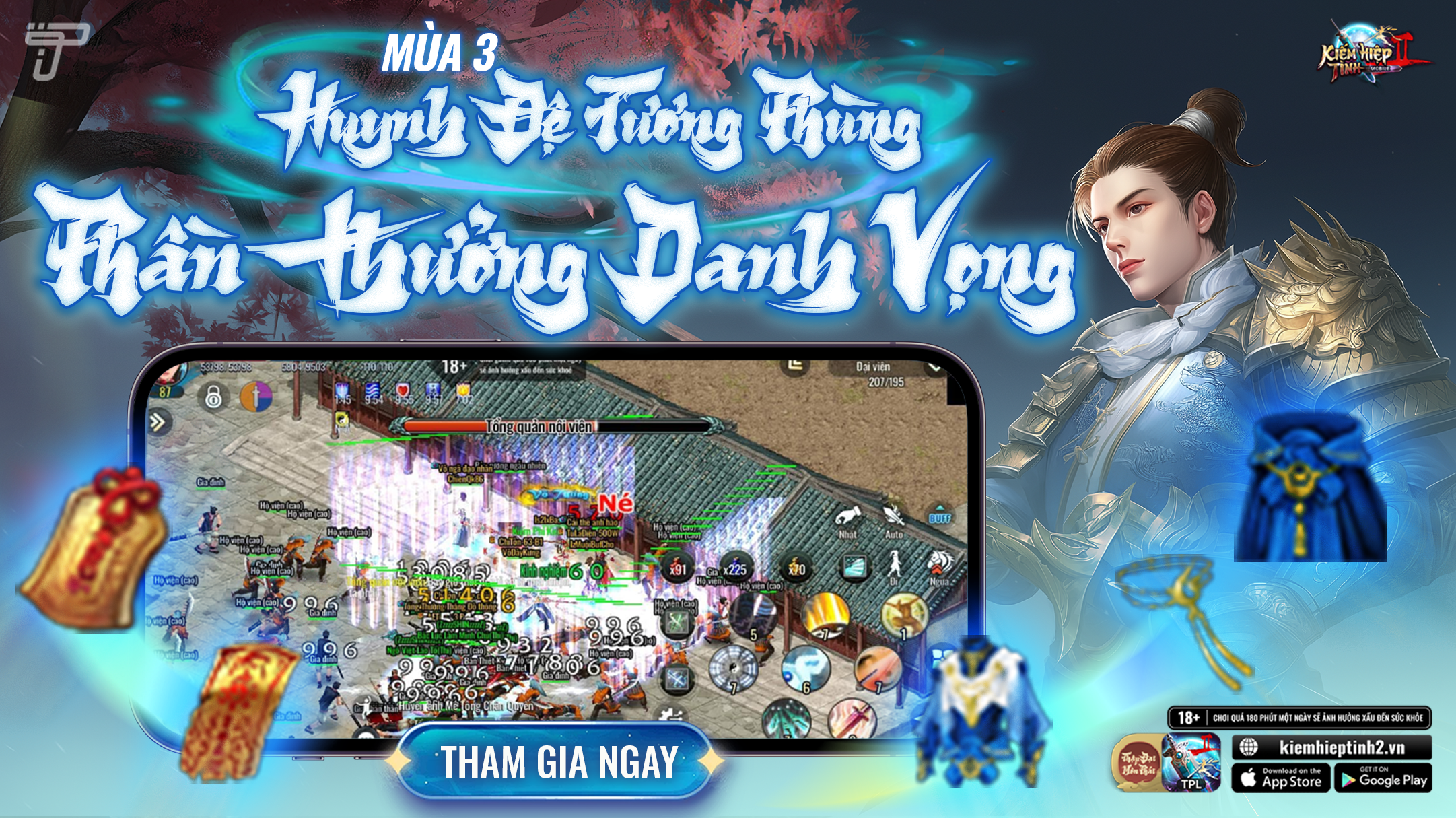 [HĐTP3] Phần Thưởng Danh Vọng | Kiếm Hiệp Tình 2 Mobile - Bản 10 phái