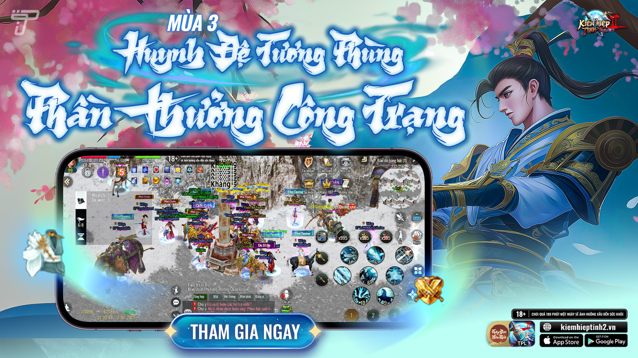 [HĐTP3] Phần Thưởng Công Trạng | Kiếm Hiệp Tình 2 Mobile - Bản 10 phái