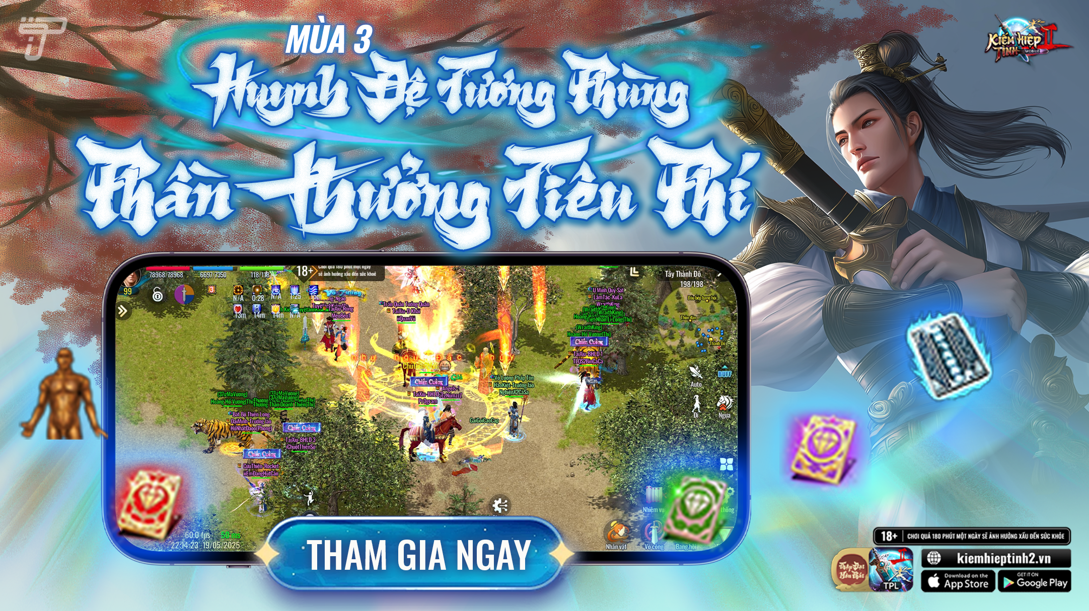 [HĐTP3] Phần Thưởng Tiêu Phí | Kiếm Hiệp Tình 2 Mobile - Bản 10 phái
