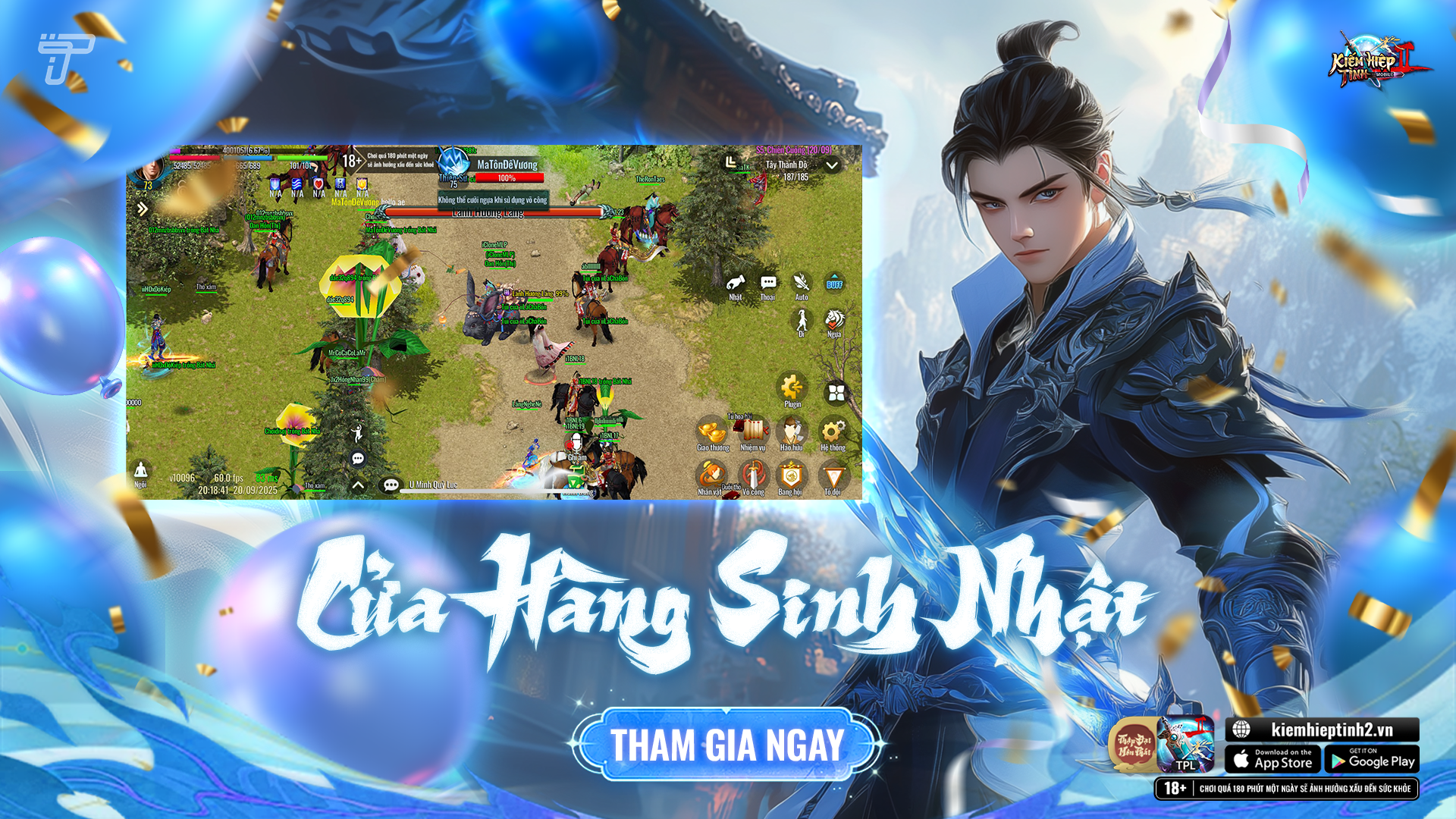 CỬA HÀNG SINH NHẬT - Mừng sinh nhật 2 tuổi | Kiếm Hiệp Tình 2 Mobile 10 Phái